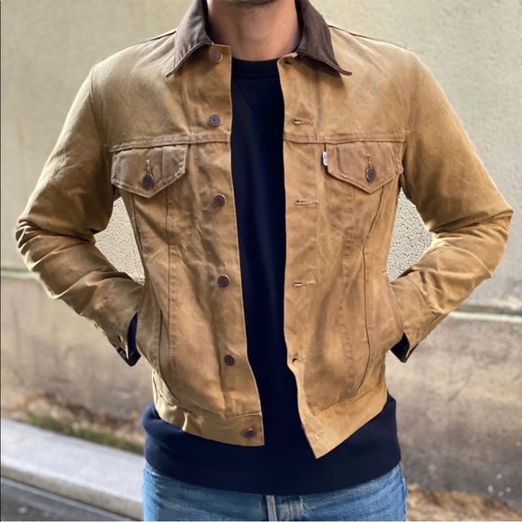 Levi's Other - Filson x Levi's Tin Cloth Oil Trucker Jacket Sz S